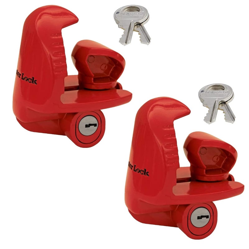 Master Lock - Universal Size Fits 1-7/8", 2", and 2-5/16" Couplers - Trailer Locks #389DAT, 2 Pack - Image 1